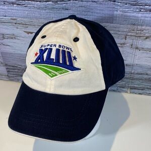 NFL Super Bowl XLIII 2009 Navy White Pepsi Adjustable Hat Cap